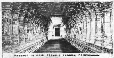 Passage dans la pagode Rami Perams, Ramesvaram, Tamil Nadu, Inde, c1925 - Unbekannt
