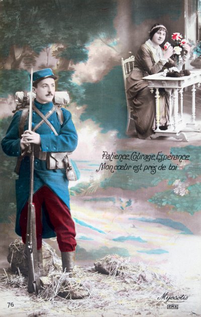Patience, courage, espoir, mon cœur est proche de toi - Unbekannt