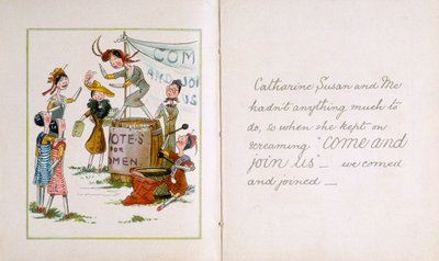 Poupées en chiffon à une réunion de suffragettes - Unbekannt