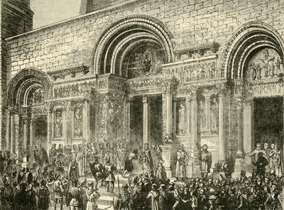 Pénitence de Raymond VI, comte de Toulouse, vers 1209, 1890 - Unbekannt