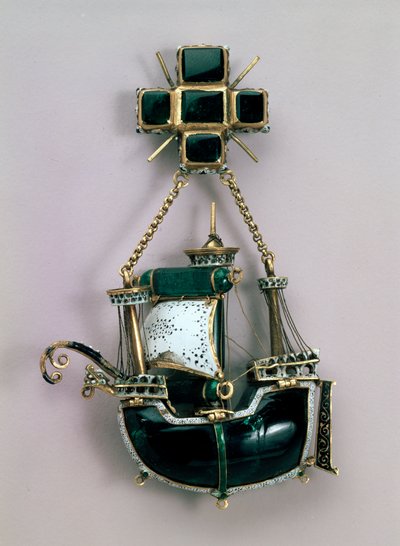 Pendentif en forme de navire, début XVIe siècle - Unbekannt