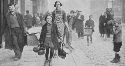Personnes rendues sans abri par les bombardements allemands, Liverpool, Seconde Guerre mondiale, 1941 - Unbekannt