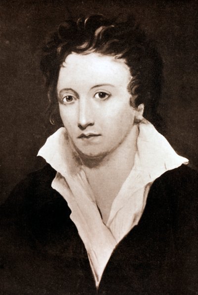 Percy Bysshe Shelley, poète romantique anglais, 19e siècle - Unbekannt