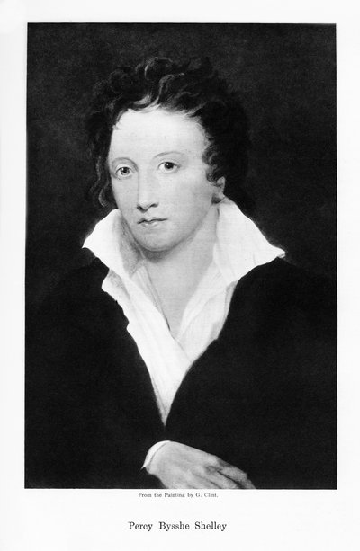 Percy Bysshe Shelley, poète romantique anglais, 19ème siècle - Unbekannt