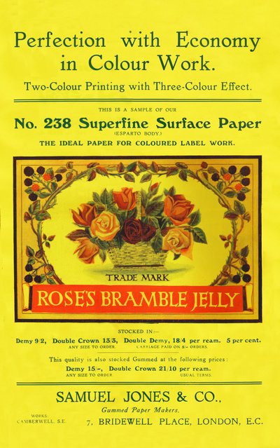Perfection avec économie dans le travail des couleurs - Publicité de Samuel Jones & Co., Ltd, 1909 - Unbekannt