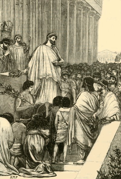 Périclès prononçant l