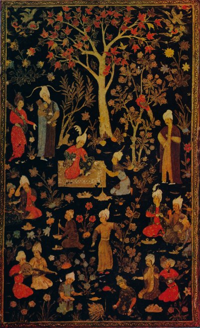 Couverture de livre en papier mâché persan, vers 1600 - Unbekannt