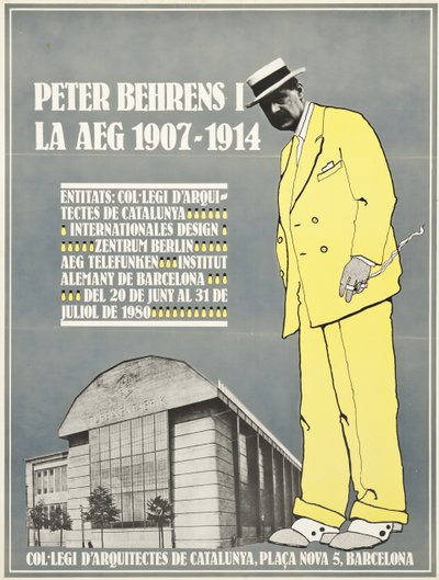 Peter Behrens et AEG 1907-1914 Affiche - Unbekannt