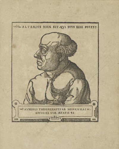 Philippus Theophrastus Aureolus Bombastus von Hohenheim Paracelsus, vers 1538 - Unbekannt