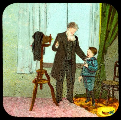 Photographe et enfant, XIXe siècle - Unbekannt