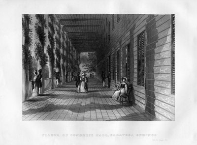 Piazza de Congress Hall, Saratoga Springs, État de New York, 1855 - Unbekannt