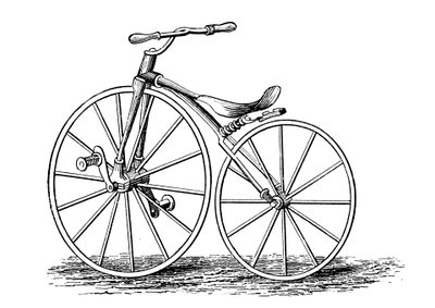 Bicyclette à pédale à manivelle de Pickering, une conception américaine, c1860s c1880 - Unbekannt