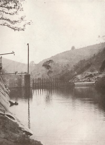 Barrage de dérivation de Pirahy en amont des travaux de Rio Light and Power, 1914 - Unbekannt