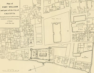 Plan du Fort William et d