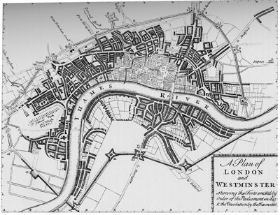 Plan de Londres et Westminster, 1749 - Unbekannt