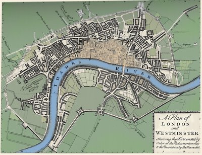 Plan de Londres et Westminster, 1749, 1903 - Unbekannt