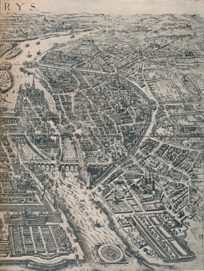 Plan de Paris, vers 1630, 1915 - Unbekannt