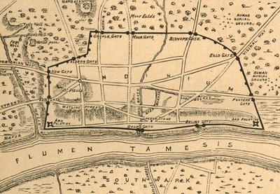 Plan de Londres romain - Unbekannt