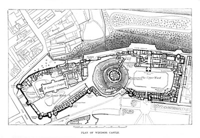 Plan du château de Windsor - Unbekannt