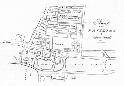 Plan du pavillon et des terrains adjacents - 1803 - Unbekannt