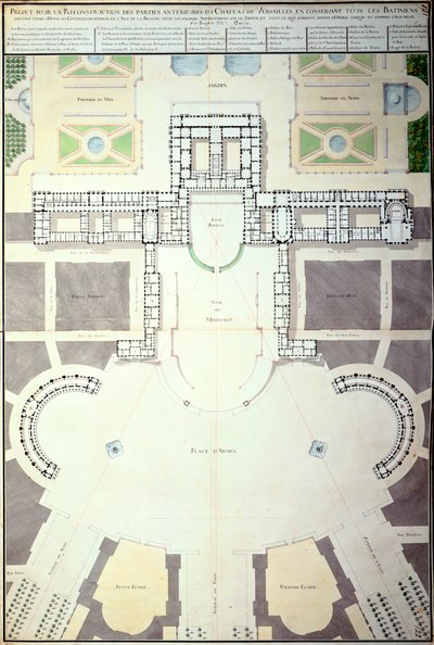 Plans pour la transformation de Versailles, France - Unbekannt