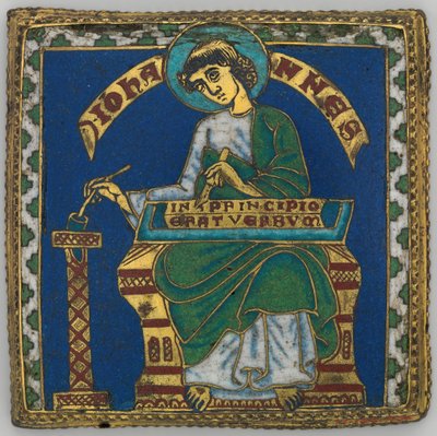 Plaque avec Saint Jean l