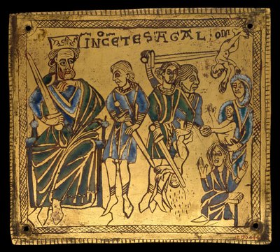 Plaque avec le Massacre des Innocents, allemand, vers 1150 - Unbekannt