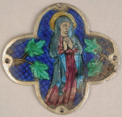 Plaque avec la Vierge en deuil, catalane, 14ème siècle - Unbekannt