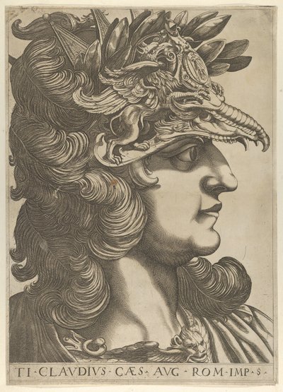Planche 5 : Tibère Claude de profil à droite, des 