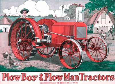 Tracteurs PlowBoy & PlowMan, vers 1916 - Unbekannt
