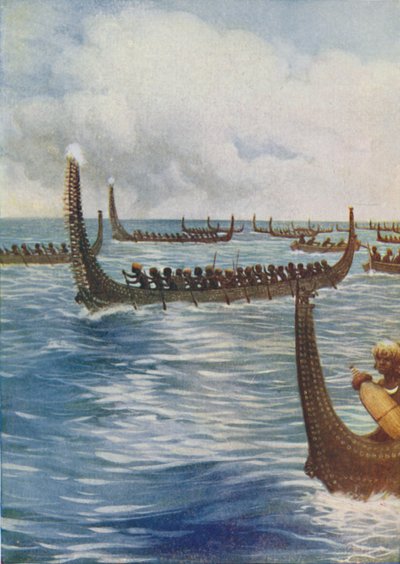 Canoës de guerre polynésiens - Unbekannt
