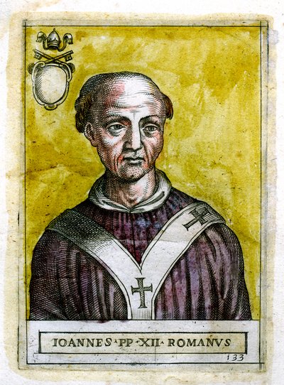 Pape Jean XII vers 937-964, 19ème siècle - Unbekannt