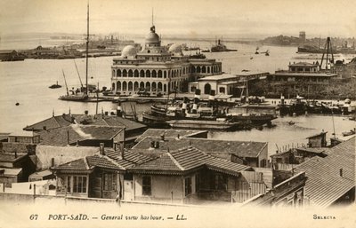 Port-Saïd. - Vue générale du port. - LL., vers 1918-1939 - Unbekannt