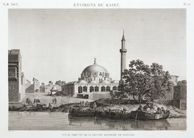 Port et Grande Mosquée de Boulaq, Le Caire, Égypte, vers 1798 - Unbekannt