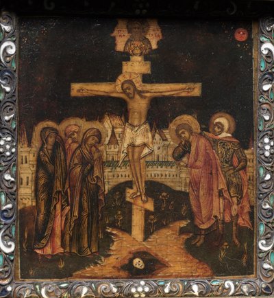 Triptyque portatif : La Crucifixion, 1600s - Unbekannt
