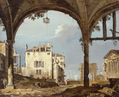 Portique avec une lanterne - Unbekannt