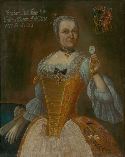Portrait de Barbora Horváthová-Stančičová avec une montre - Unbekannt