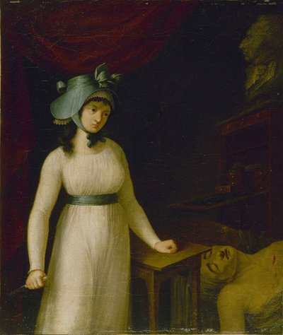 Portrait de Charlotte Corday 1768-1793, entre 1793 et 1798 - Unbekannt