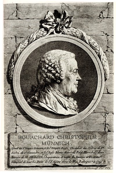 Portrait du comte Burkhard Christoph von Münnich - Unbekannt