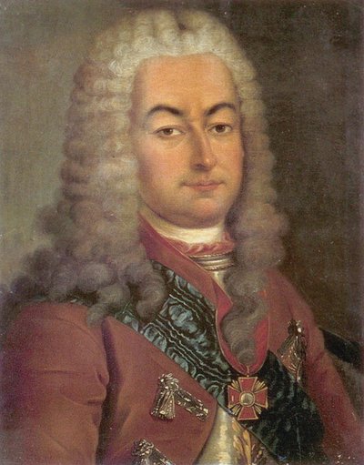 Portrait du comte Semyon Andreyevich Saltykov 1672-1742, 18ème siècle - Unbekannt