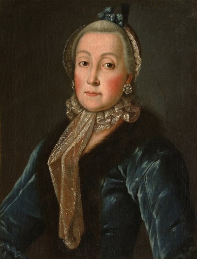 Portrait de la comtesse Anna Danilovna Troubetskaya 1710-1780, née Drutskaya-Sokolinskaya, seconde moitié du 18ème siècle - Unbekannt