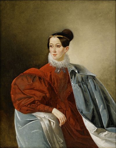 Portrait de la comtesse Yelizaveta Ivanovna Kropotkina 1803-1836, née Dorokhova - Unbekannt