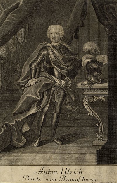 Portrait du duc Anthony Ulrich de Brunswick 1714-1774, vers 1700 - Unbekannt