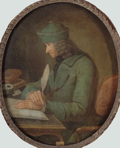 Portrait de François Marie Arouet de Voltaire 1694-1778, dans son étude, 2e moitié du 18e siècle - Unbekannt