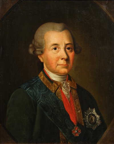 Portrait de Fyodor Ivanovich Wadkowski 1712-1783 - Unbekannt