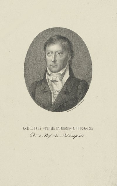 Portrait de Georg Wilhelm Friedrich Hegel 1770-1831 - Unbekannt
