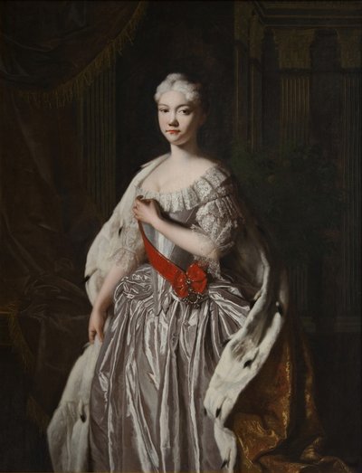 Portrait de la grande-duchesse Natalia Alexeïevna de Russie 1714-1728, fin des années 1720 - Unbekannt