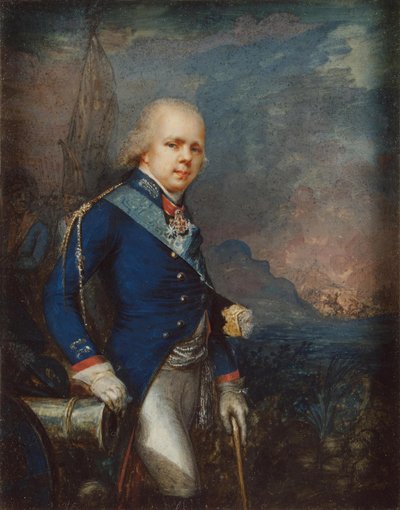 Portrait du Grand-Duc Constantin Pavlovitch de Russie 1779-1831 avant la bataille de Novi, 1799 - Unbekannt