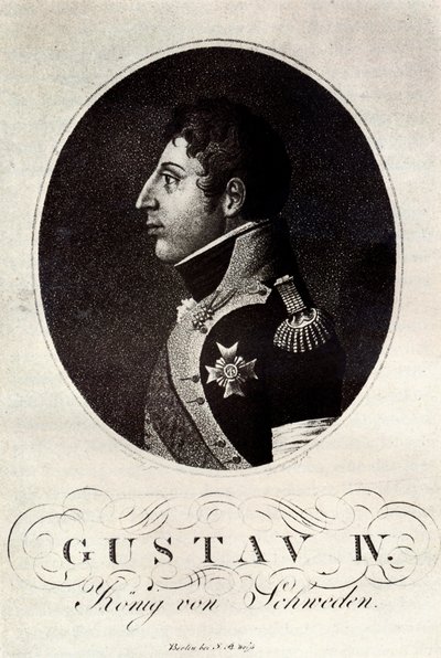 Portrait de Gustave IV Adolphe de Suède, début du 19e siècle - Unbekannt