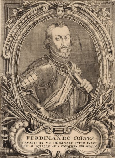 Portrait de Hernán Cortés 1485-1547 - Unbekannt